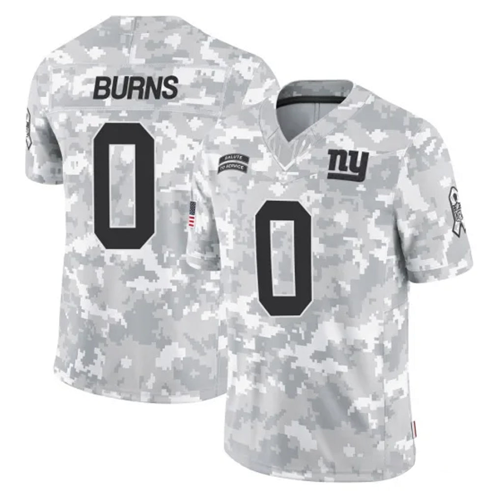Parkc NY.Giants #0 Brian Burns Player Arctic Camo Salute To Service Limited Game Stitched Jerseys