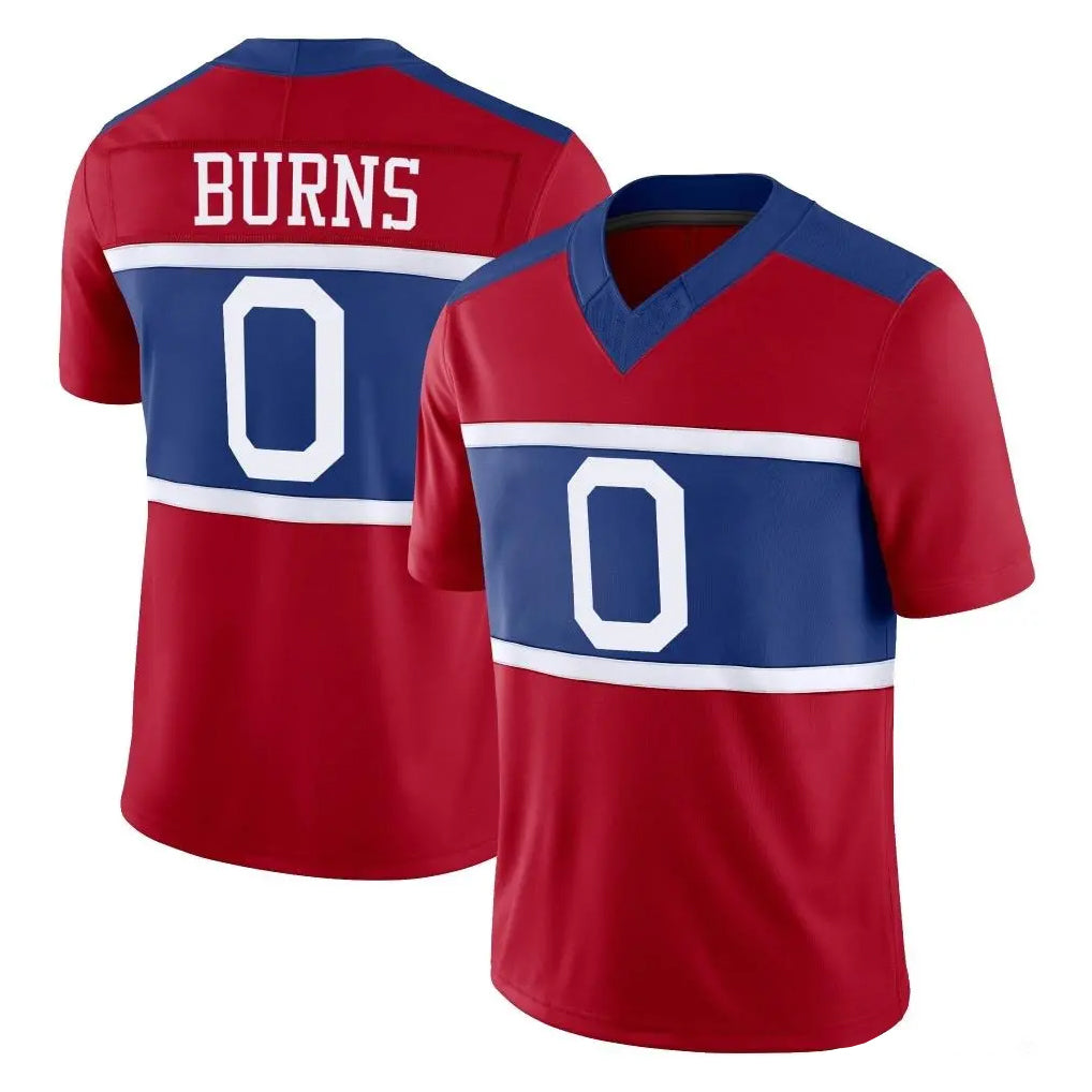 Parkc NY.Giants #0 Brian Burns Player Red Century Vapor F.U.S.E. Home Game Stitched Jerseys