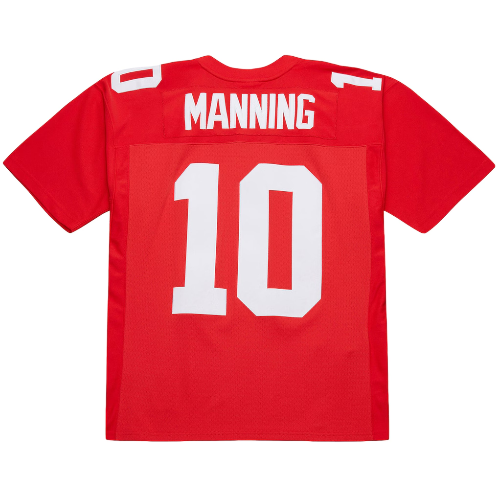 Parkc NY.Giants #10 Eli Manning Mitchell & Ness Red 2004 Team Legacy Retired Player Big & Tall Jersey Stitched Puhic Game Jerseys