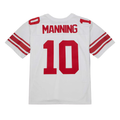 Parkc NY.Giants #10 Eli Manning Mitchell & Ness White Legacy Replica Stitched Puhic Jersey