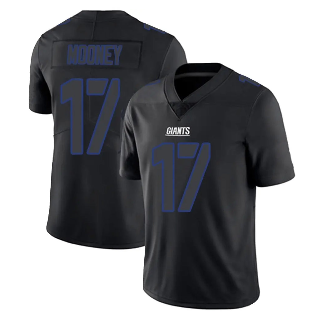 Parkc NY.Giants #17 Darnell Mooney Player Black Impact Limited Home Game Stitched Jerseys