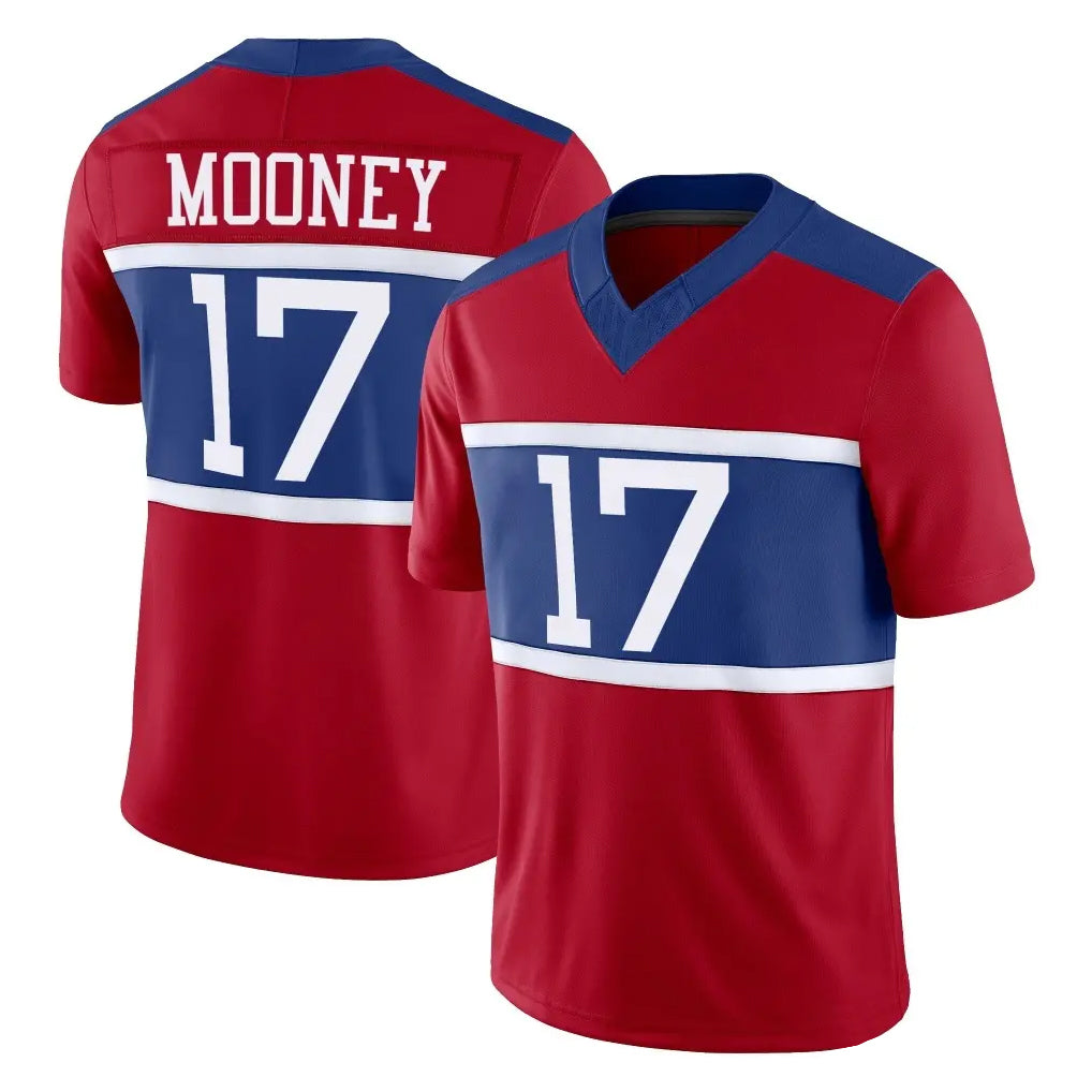 Parkc NY.Giants #17 Darnell Mooney Player Red Century Vapor F.U.S.E. Home Game Stitched Jerseys