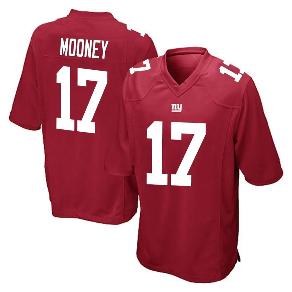 Parkc NY.Giants #17 Darnell Mooney Player Red Home Game Stitched Jerseys
