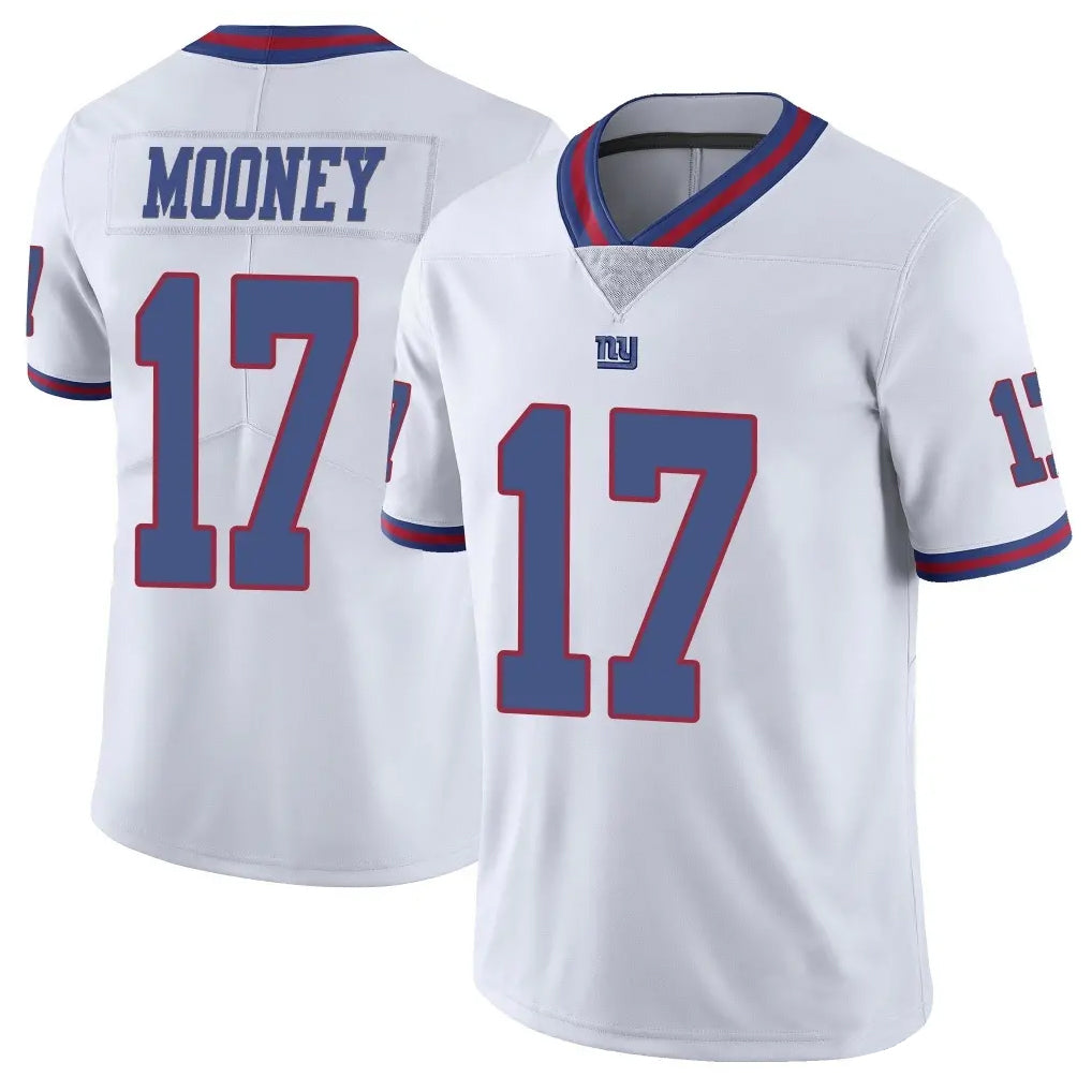 Parkc NY.Giants #17 Darnell Mooney Player White Color Rush Home Game Stitched Jerseys