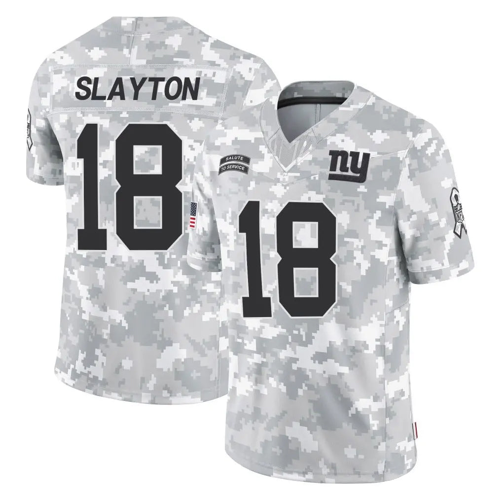 Parkc NY.Giants #18 Darius Slayton Player Arctic Camo Salute To Service Limited Game Stitched Jerseys