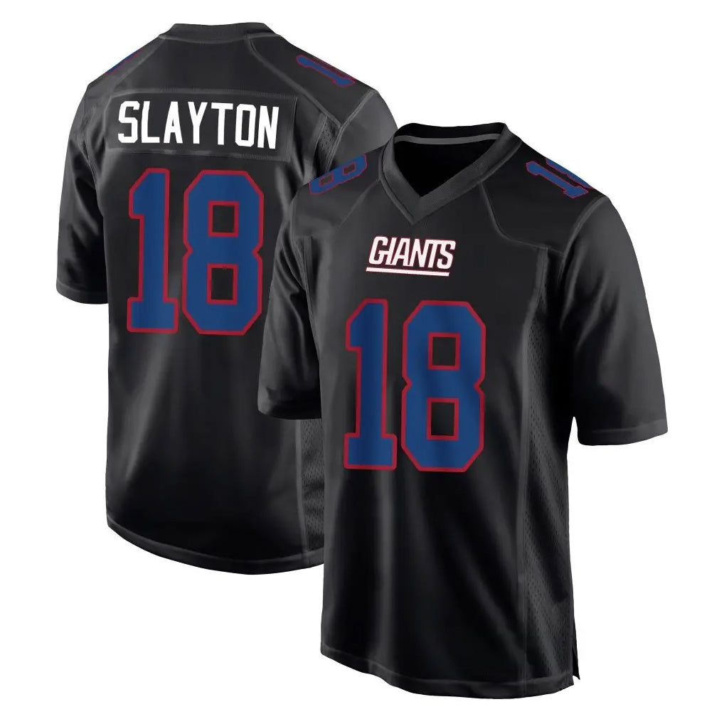 Parkc NY.Giants #18 Darius Slayton Player Carbon Fashion Limited Home Game Stitched Jerseys