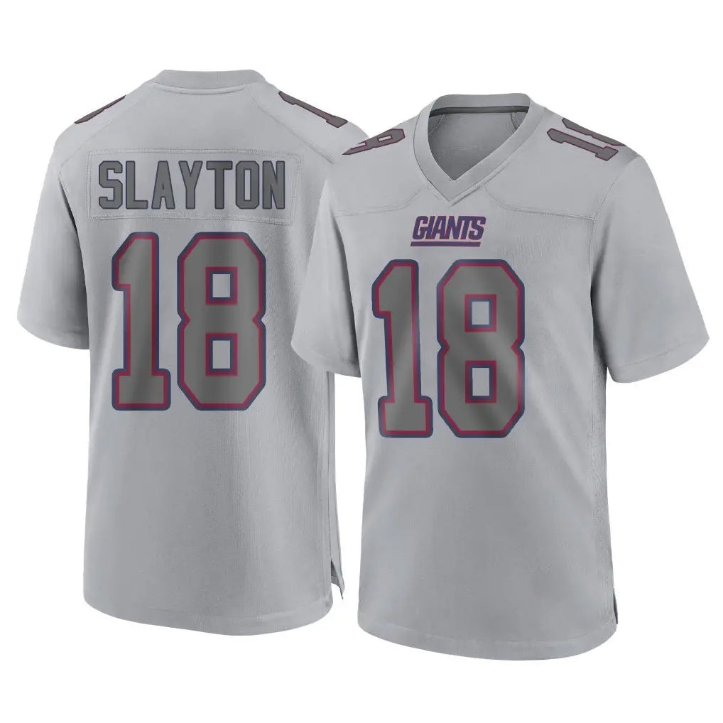 Parkc NY.Giants #18 Darius Slayton Player Gray Atmosphere Fashion Limited Game Stitched Jerseys