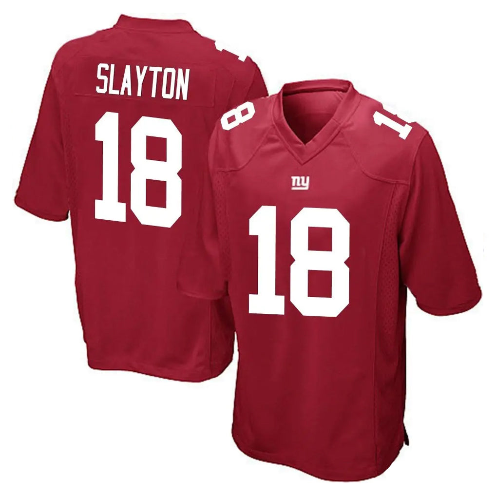 Parkc NY.Giants #18 Darius Slayton Player Red Home Game Stitched Jerseys