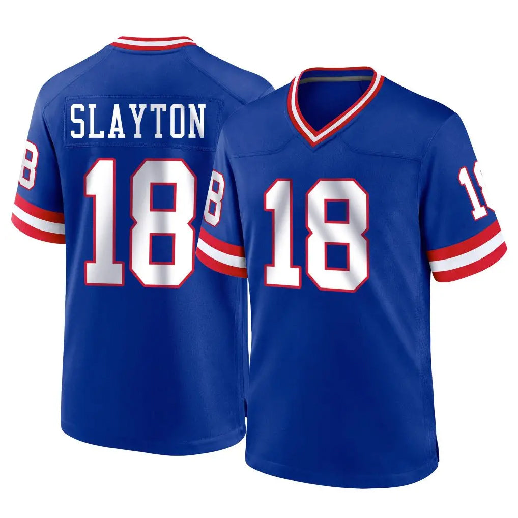 Parkc NY.Giants #18 Darius Slayton Player Royal Classic Home Game Stitched Jerseys