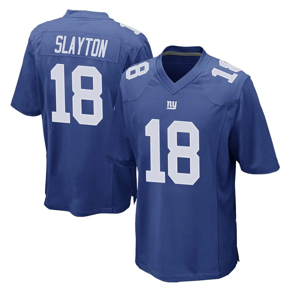 Parkc NY.Giants #18 Darius Slayton Player Royal Home Game Stitched Jerseys