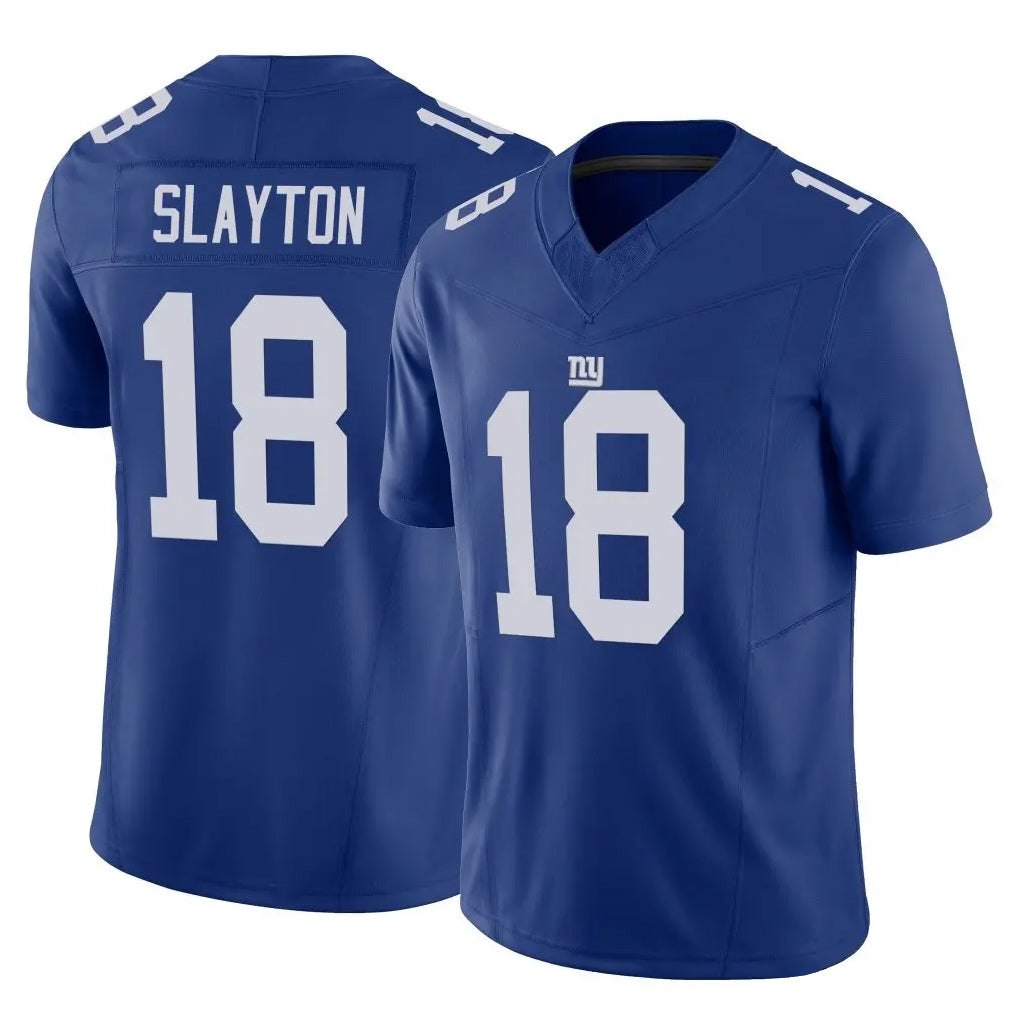 Parkc NY.Giants #18 Darius Slayton Player Royal Limited Vapor F.U.S.E. Home Game Stitched Jerseys