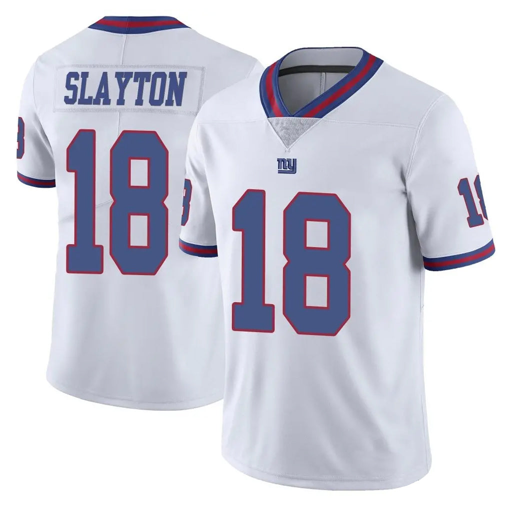 Parkc NY.Giants #18 Darius Slayton Player White Color Rush Home Game Stitched Jerseys