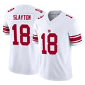 Parkc NY.Giants #18 Darius Slayton Player White Limited Vapor F.U.S.E. Home Game Stitched Jerseys