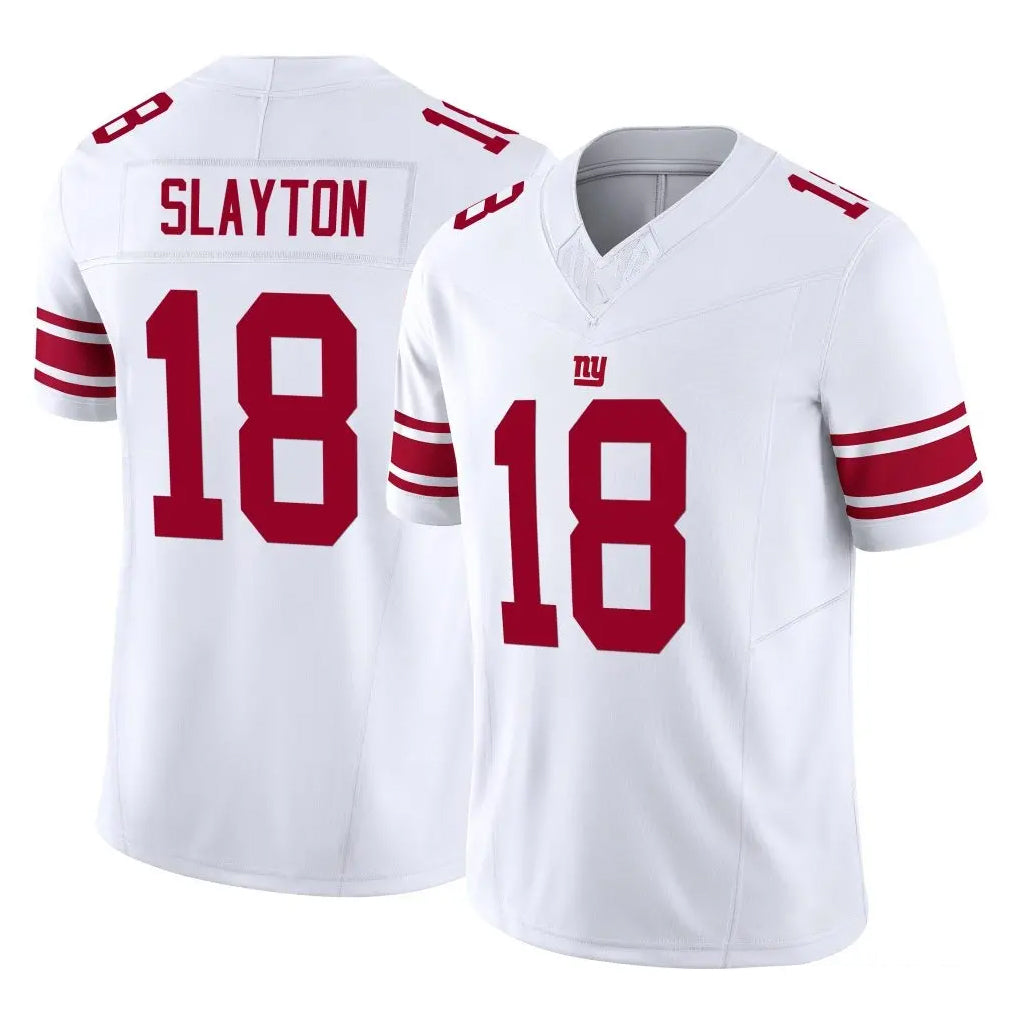 Parkc NY.Giants #18 Darius Slayton Player White Limited Vapor F.U.S.E. Home Game Stitched Jerseys
