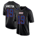 Parkc NY.Giants #19 Jameis Winston Player Carbon Fashion Limited Home Game Stitched Jerseys