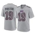 Parkc NY.Giants #19 Jameis Winston Player Gray Atmosphere Fashion Limited Game Stitched Jerseys