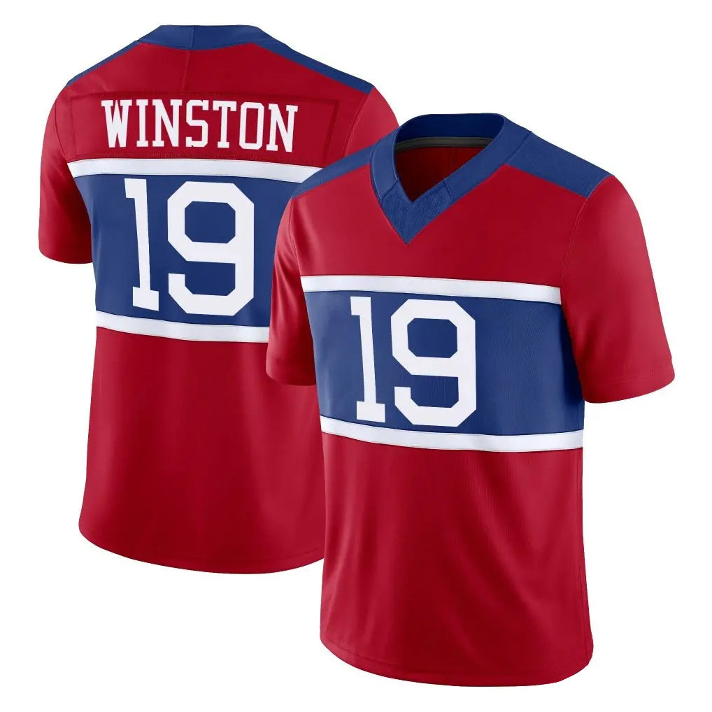 Parkc NY.Giants #19 Jameis Winston Player Red Century Vapor F.U.S.E. Home Game Stitched Jerseys