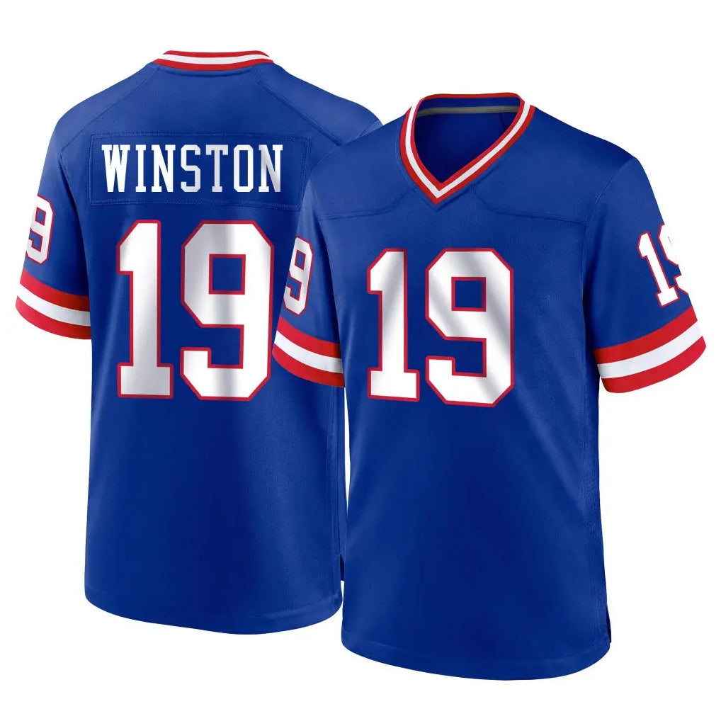 Parkc NY.Giants #19 Jameis Winston Player Royal Classic Home Game Stitched Jerseys