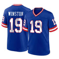 Parkc NY.Giants #19 Jameis Winston Player Royal Classic Home Game Stitched Jerseys