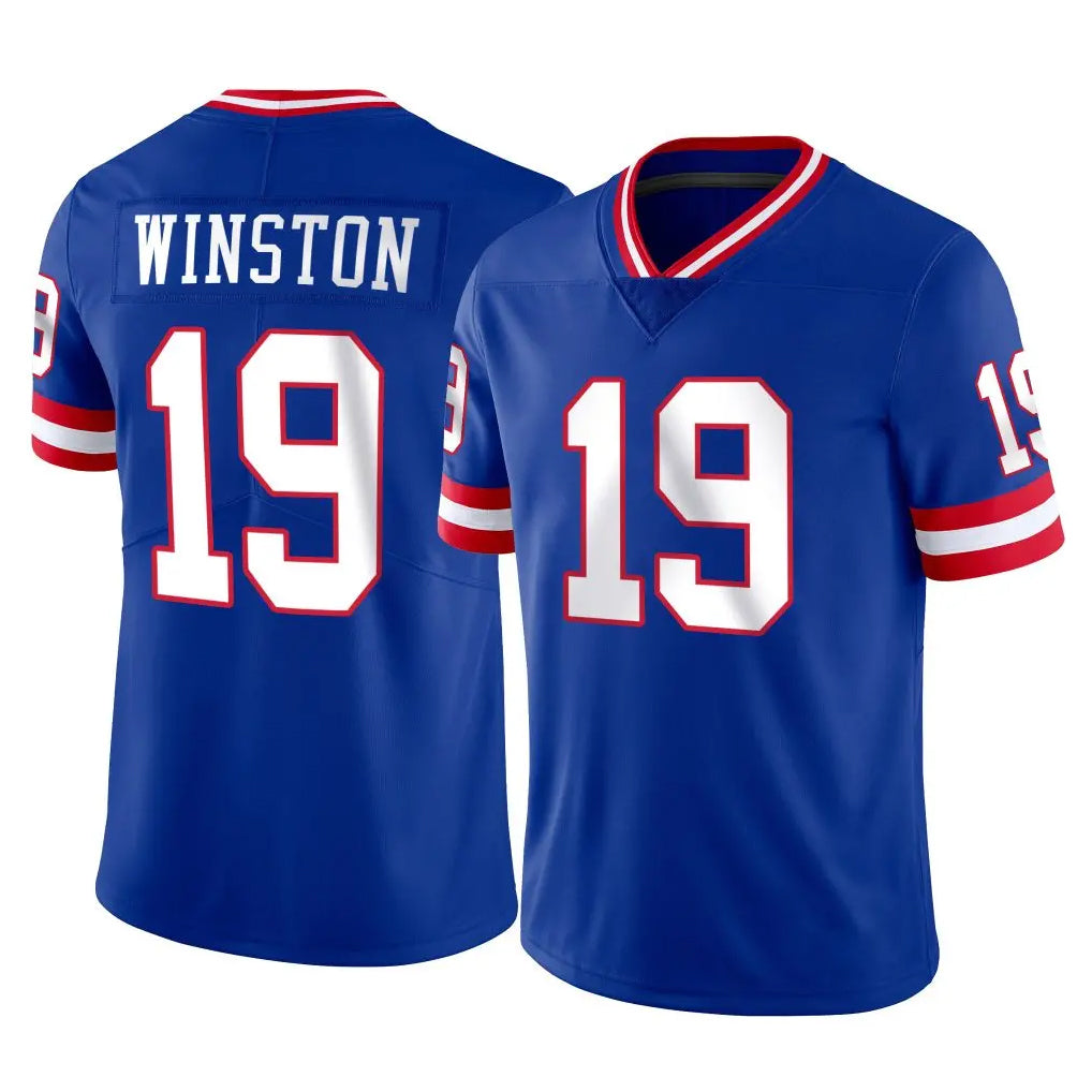 Parkc NY.Giants #19 Jameis Winston Player Royal Classic Vapor Home Game Stitched Jerseys