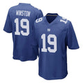 Parkc NY.Giants #19 Jameis Winston Player Royal Home Game Stitched Jerseys