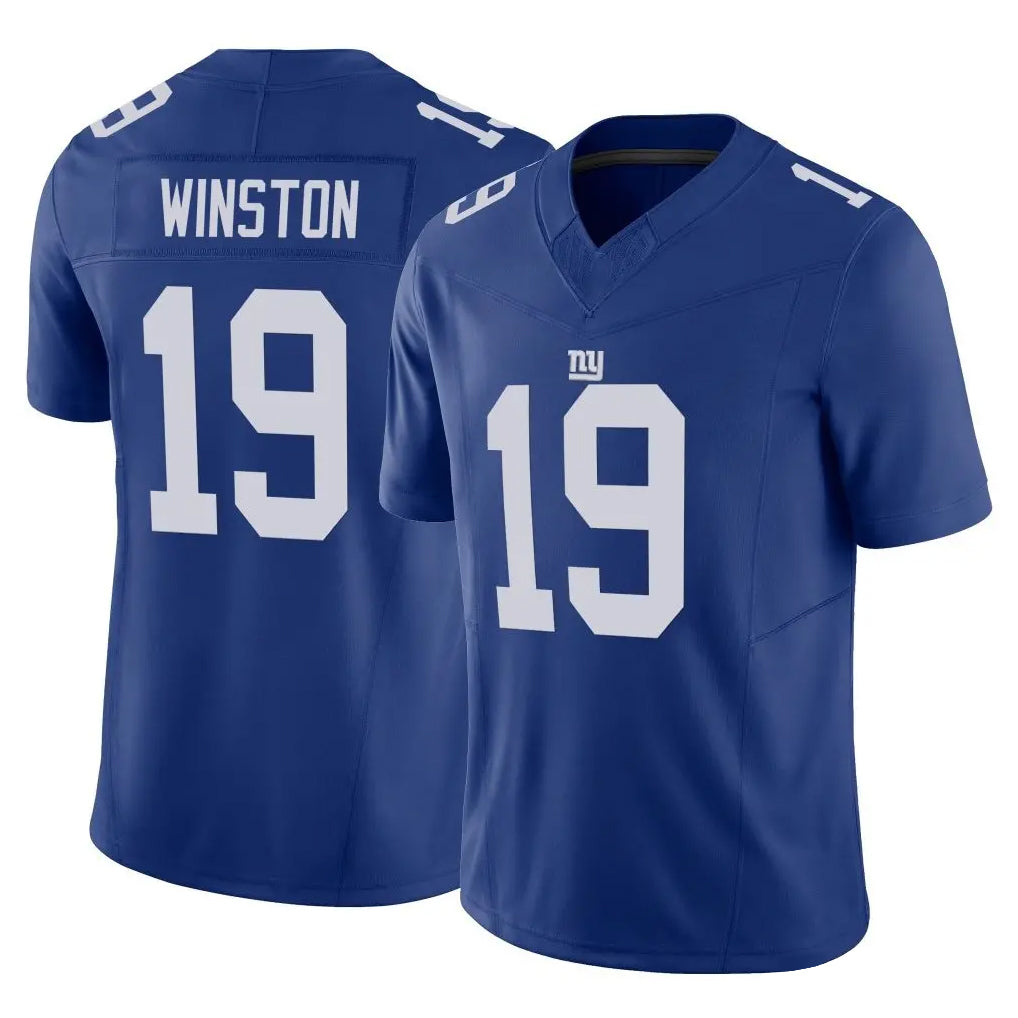 Parkc NY.Giants #19 Jameis Winston Player Royal Limited Vapor F.U.S.E. Home Game Stitched Jerseys