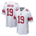 Parkc NY.Giants #19 Jameis Winston Player White Home Game Stitched Jerseys