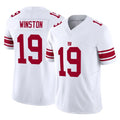 Parkc NY.Giants #19 Jameis Winston Player White Limited Vapor F.U.S.E. Home Game Stitched Jerseys