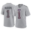 Parkc NY.Giants #1 Malik Nabers Player Gray Atmosphere Fashion Limited Game Stitched Jerseys