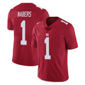 Parkc NY.Giants #1 Malik Nabers Player Red Limited Vapor Untouchable Home Game Stitched Jerseys