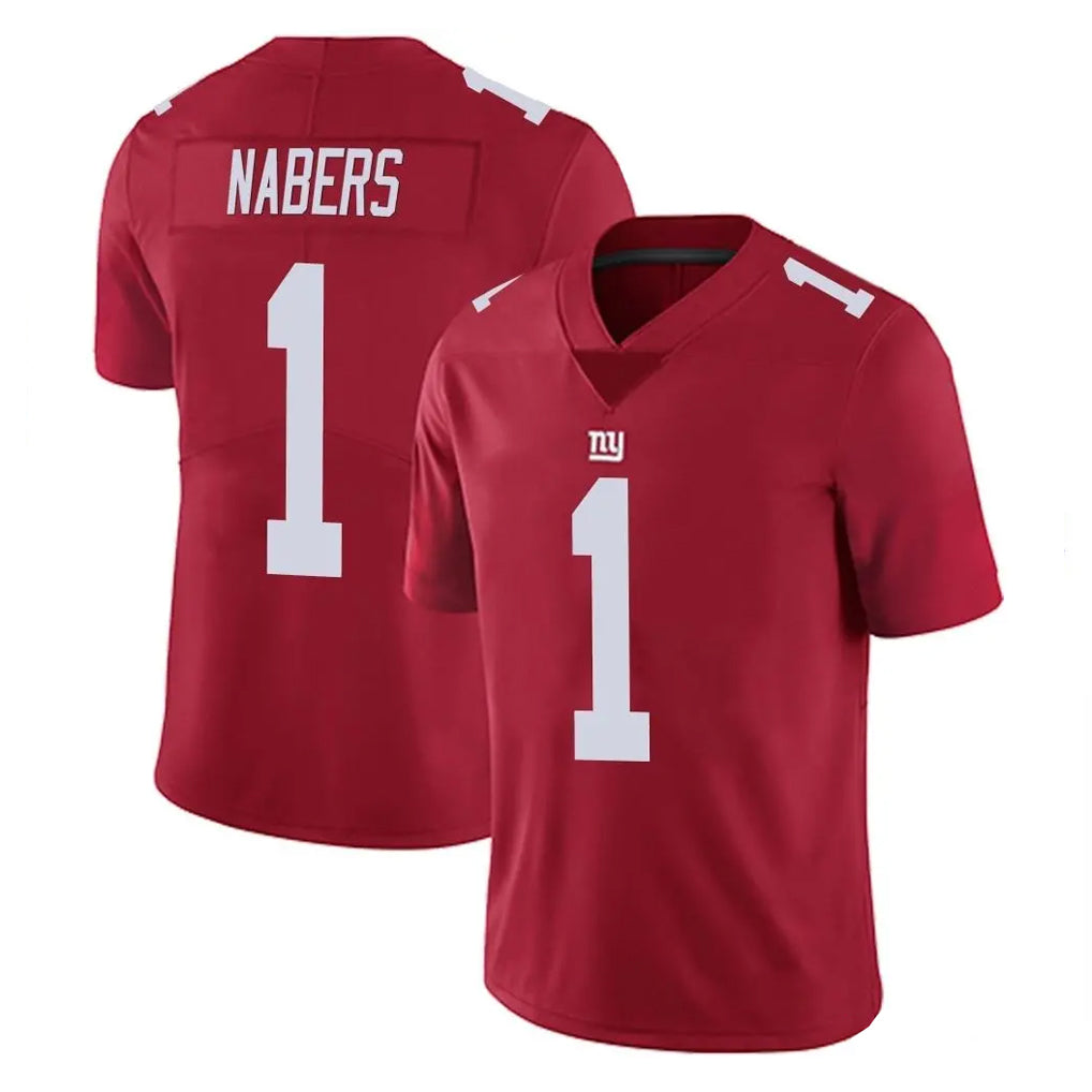 Parkc NY.Giants #1 Malik Nabers Player Red Limited Vapor Untouchable Home Game Stitched Jerseys