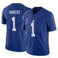 Parkc NY.Giants #1 Malik Nabers Player Royal Limited Vapor F.U.S.E. Home Game Stitched Jerseys