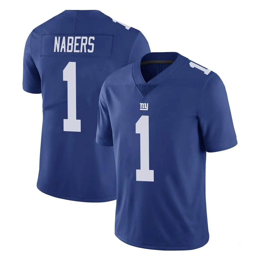 Parkc NY.Giants #1 Malik Nabers Player Royal Limited Vapor Untouchable Home Game Stitched Jerseys