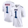 Parkc NY.Giants #1 Malik Nabers Player White Fashion Limited Home Game Stitched Jerseys