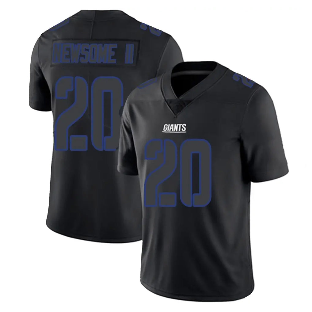 Parkc NY.Giants #20 Greg Newsome II Player Black Impact Limited Home Game Stitched Jerseys