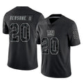 Parkc NY.Giants #20 Greg Newsome II Player Black Limited Reflective Home Game Stitched Jerseys