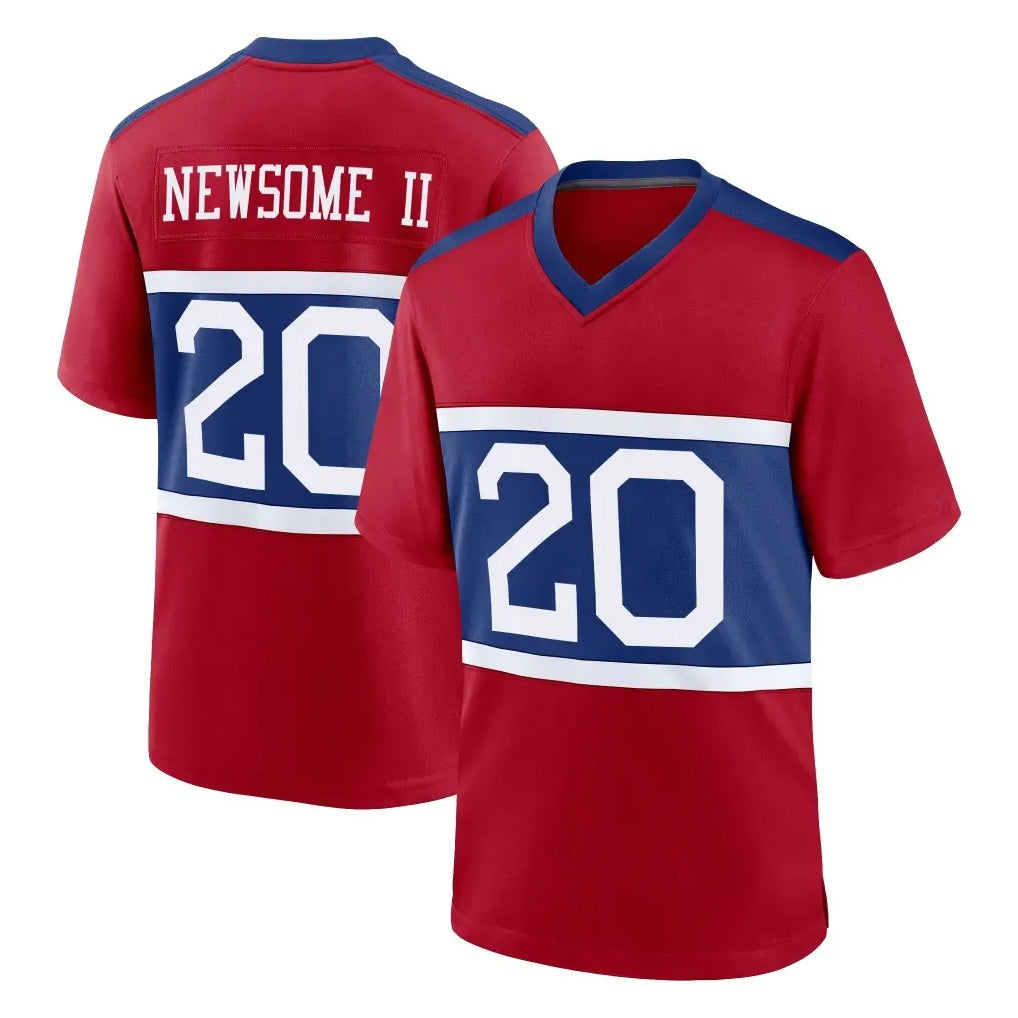 Parkc NY.Giants #20 Greg Newsome II Player Red Century Home Game Stitched Jerseys