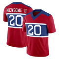Parkc NY.Giants #20 Greg Newsome II Player Red Century Vapor F.U.S.E. Home Game Stitched Jerseys