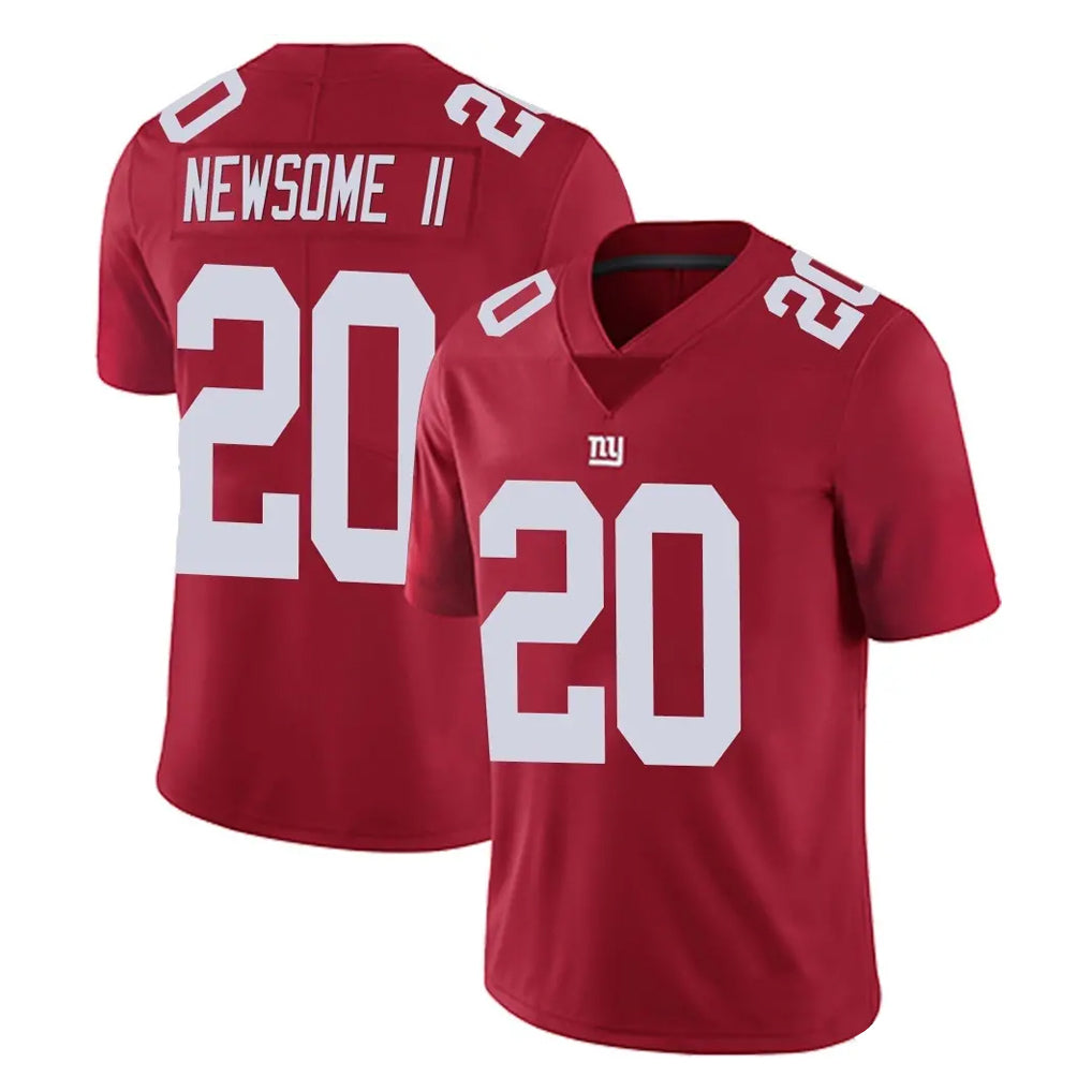 Parkc NY.Giants #20 Greg Newsome II Player Red Limited Vapor Untouchable Home Game Stitched Jerseys