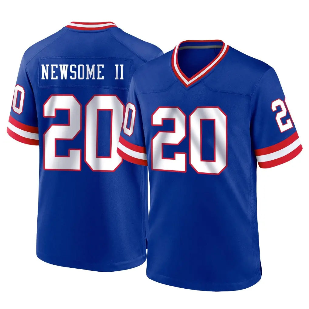 Parkc NY.Giants #20 Greg Newsome II Player Royal Classic Home Game Stitched Jerseys