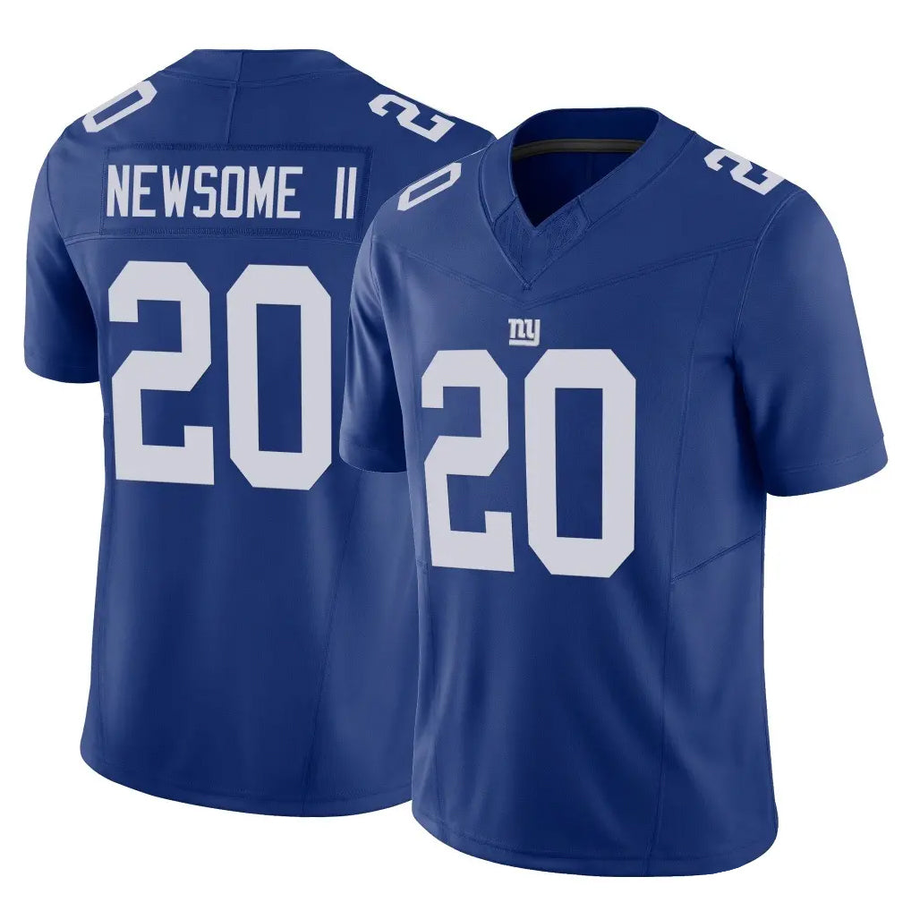 Parkc NY.Giants #20 Greg Newsome II Player Royal Limited Vapor F.U.S.E. Home Game Stitched Jerseys