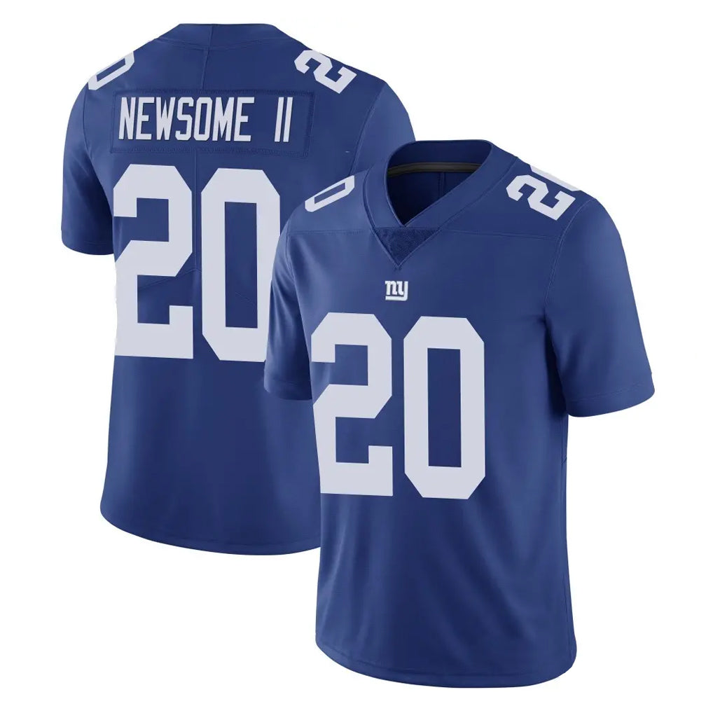Parkc NY.Giants #20 Greg Newsome II Player Royal Limited Vapor Untouchable Home Game Stitched Jerseys