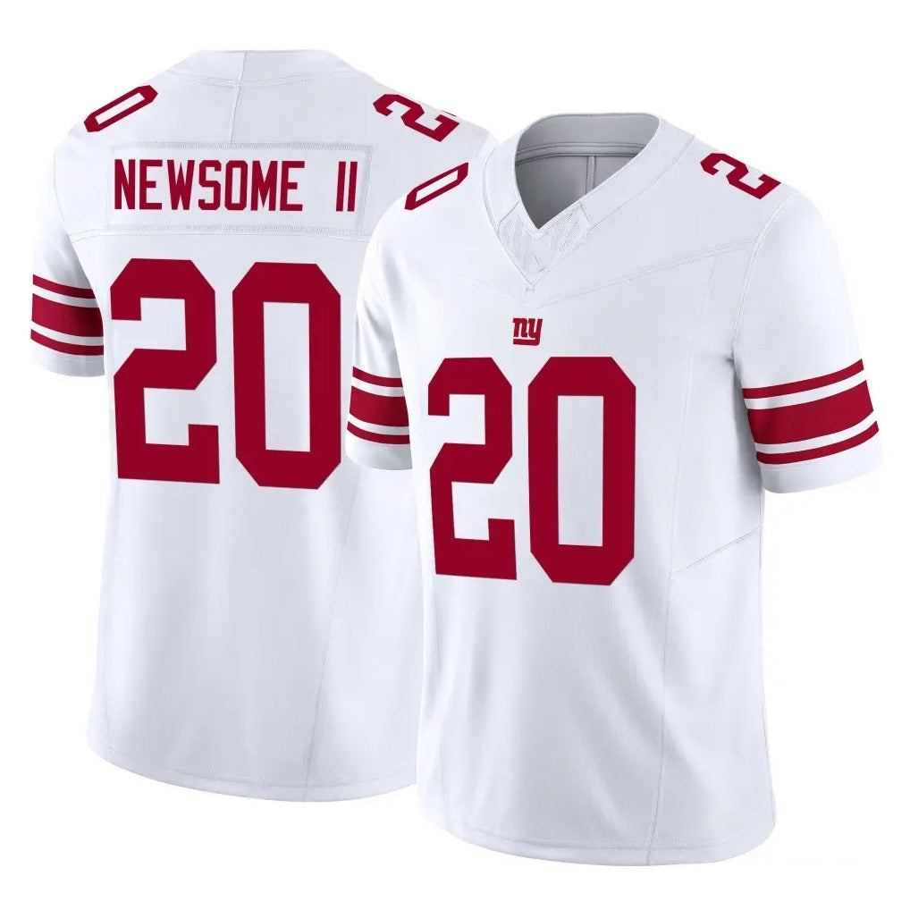 Parkc NY.Giants #20 Greg Newsome II Player White Limited Vapor F.U.S.E. Home Game Stitched Jerseys