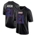 Parkc NY.Giants #21 Paulson Adebo Player Carbon Fashion Limited Home Game Stitched Jerseys