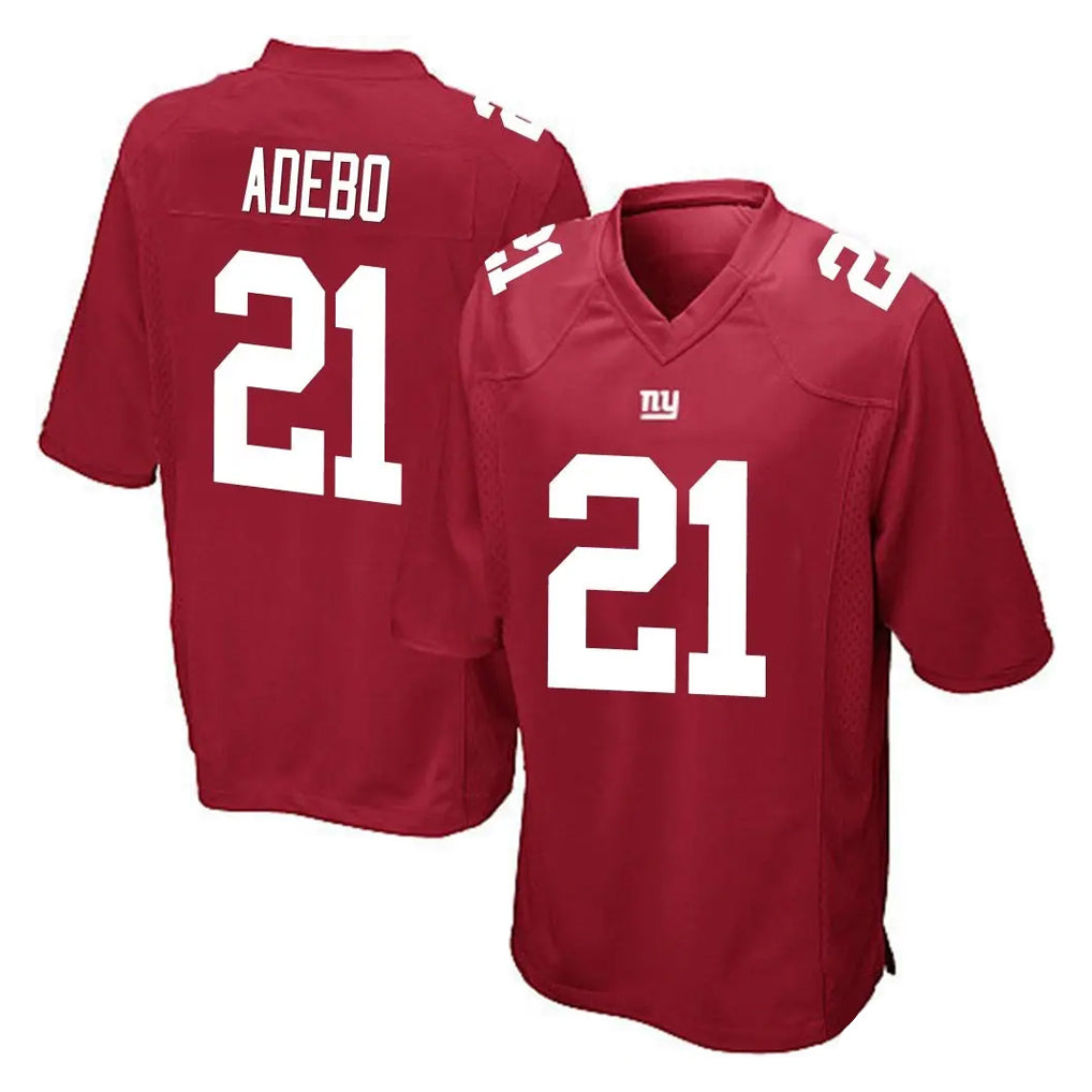 Parkc NY.Giants #21 Paulson Adebo Player Red Home Game Stitched Jerseys