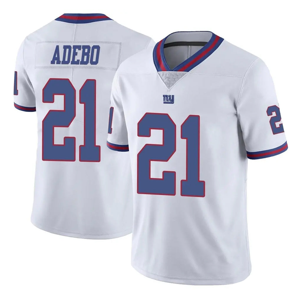 Parkc NY.Giants #21 Paulson Adebo Player White Color Rush Home Game Stitched Jerseys