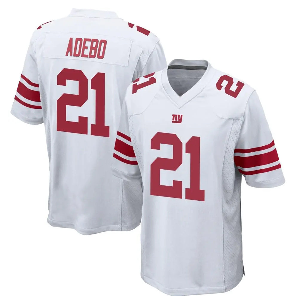 Parkc NY.Giants #21 Paulson Adebo Player White Home Game Stitched Jerseys