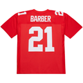 Parkc NY.Giants #21 Tiki Barber Mitchell & Ness Red 2004 Legacy Replica Stitched Puhic Jersey