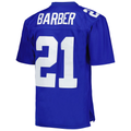Parkc NY.Giants #21 Tiki Barber Mitchell & Ness Royal Legacy Replica Stitched Puhic Jersey