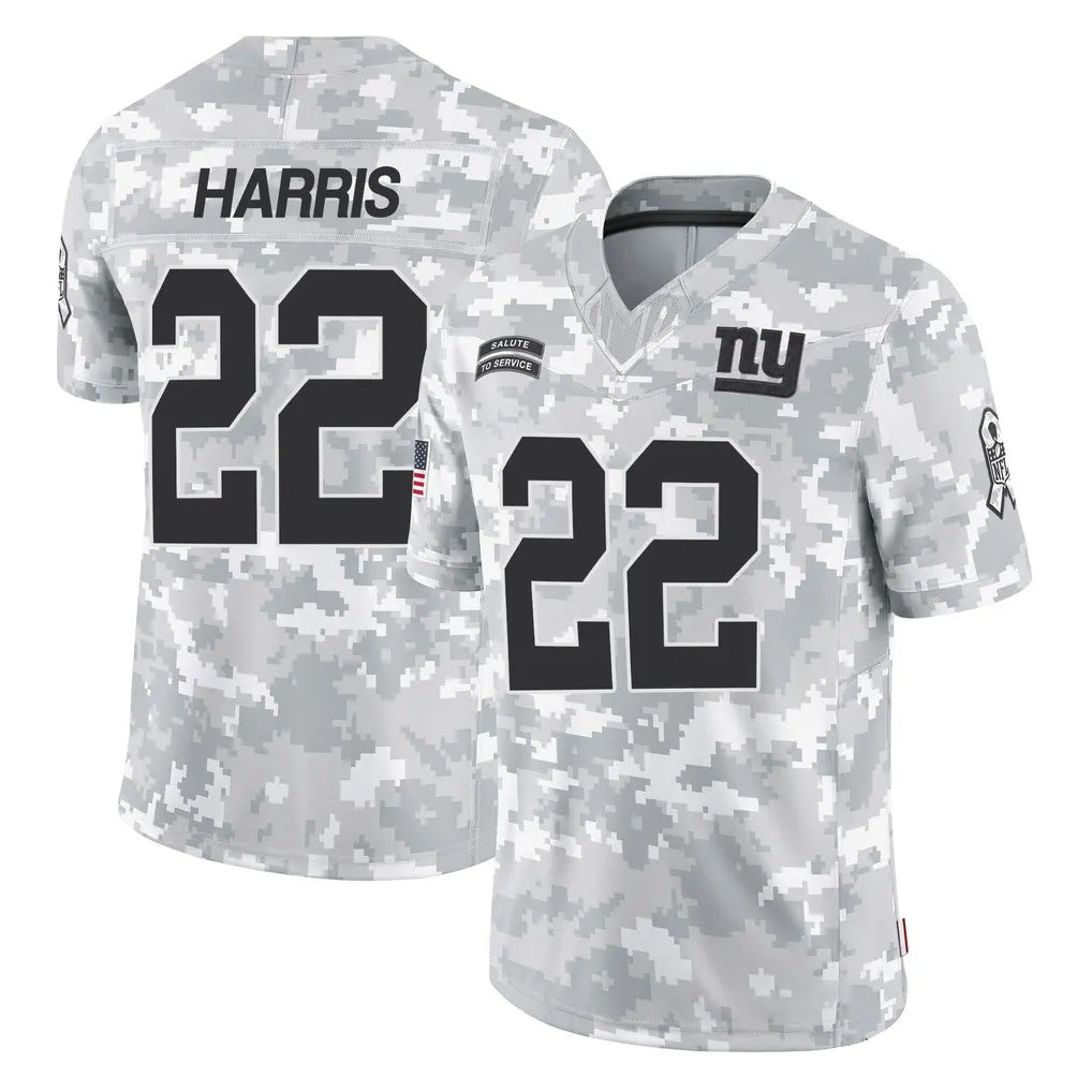 Parkc NY.Giants #22 Najee Harris Player Arctic Camo Salute To Service Limited Game Stitched Jerseys